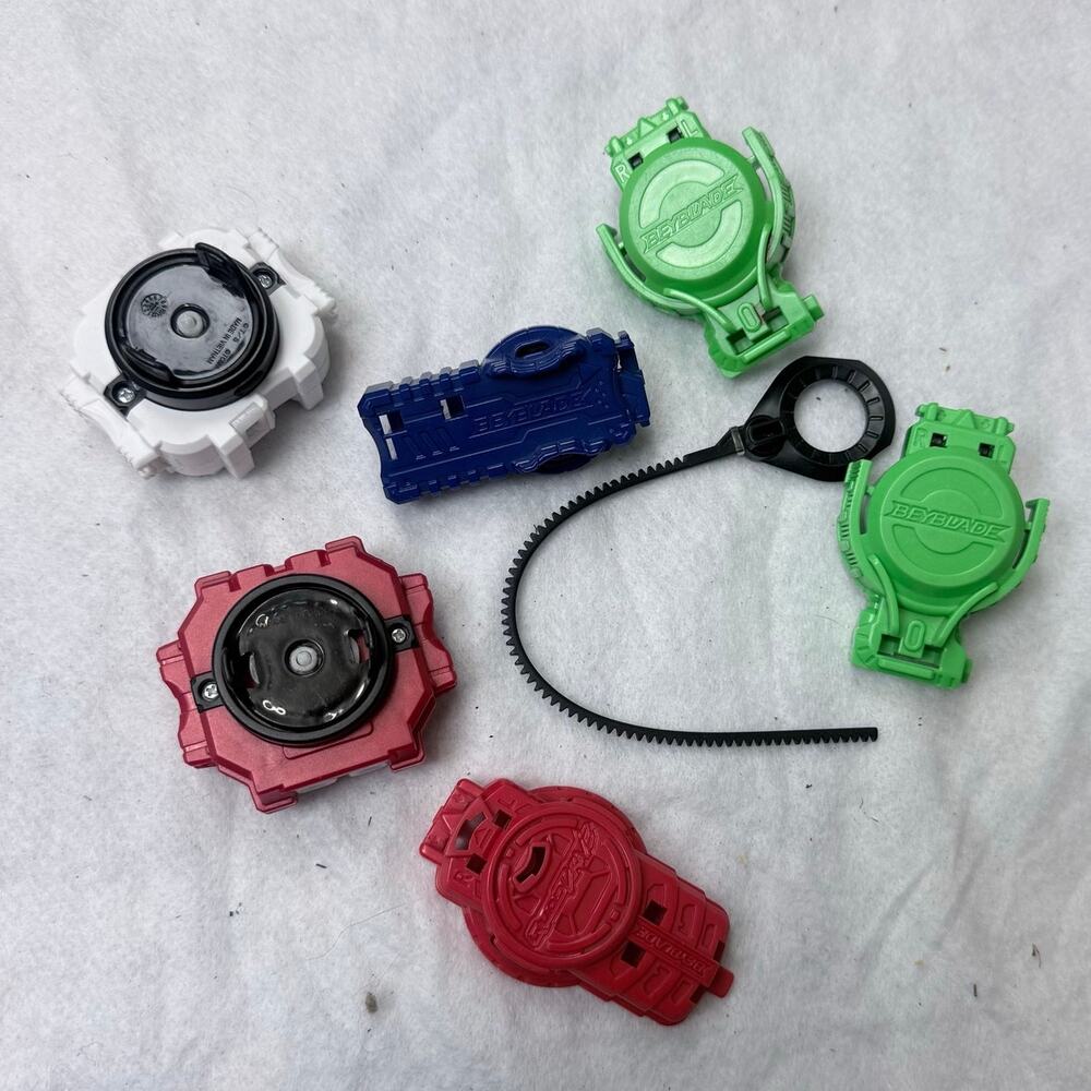 Lot of Beyblade Burst Ripcord Launchers Assorted Red Green Blue White